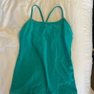 Ebb to Street teal colored Lululemon tank size 8